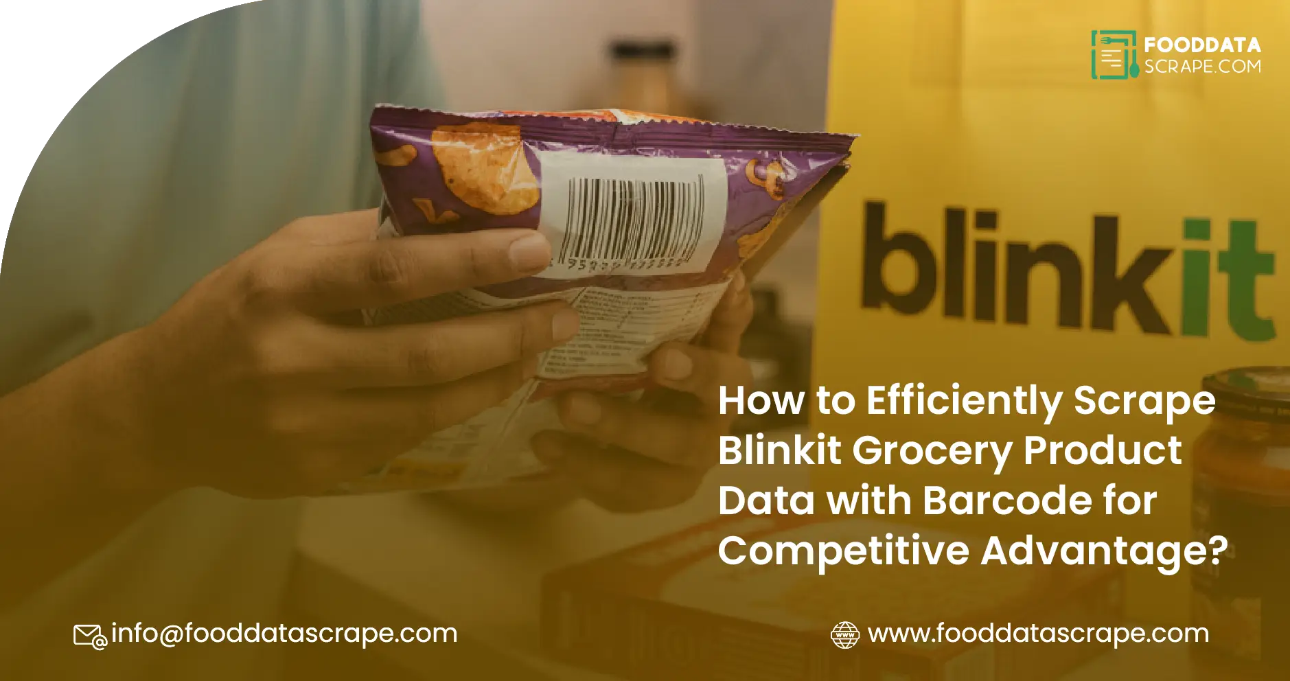 How to Efficiently Scrape Blinkit Grocery Product Data with Barcode for Competitive Advantage?